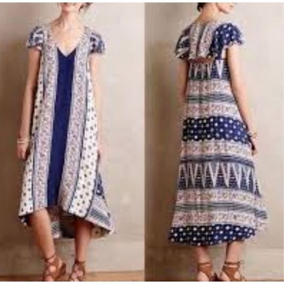 Maeve Anthropologie bohemian cape like sundress size small - Picture 1 of 12